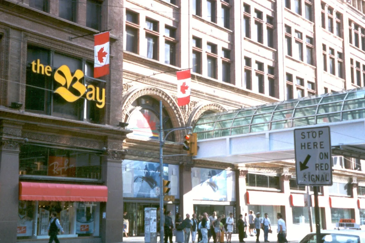 The Robert Simpson Company building's Queen Street facade, Toronto, 1999.